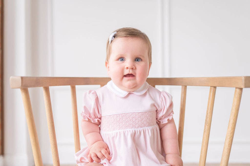 Basic Pink Smocked Bubble