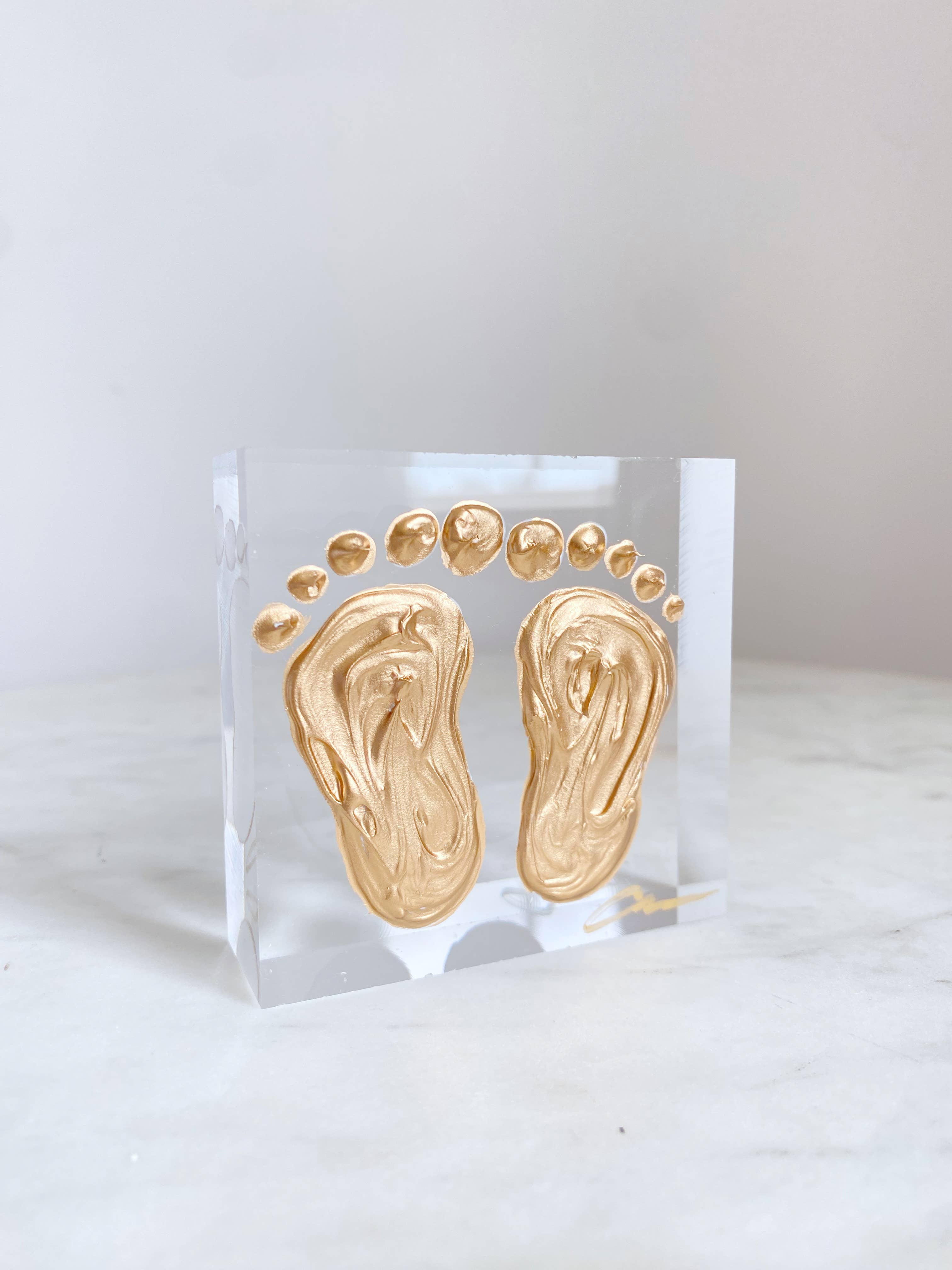 Baby Feet Acrylic Block