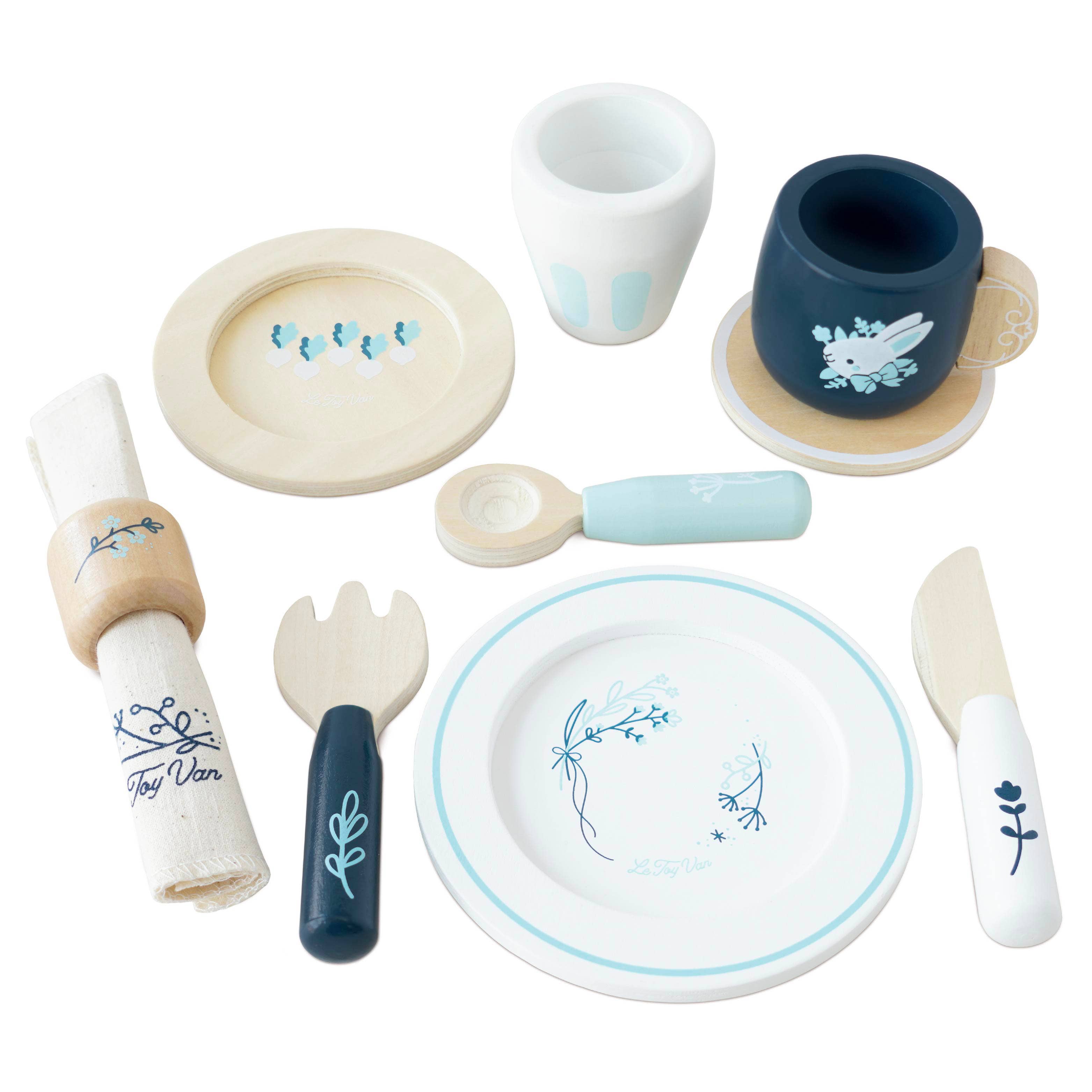 Blue & White Dining Set