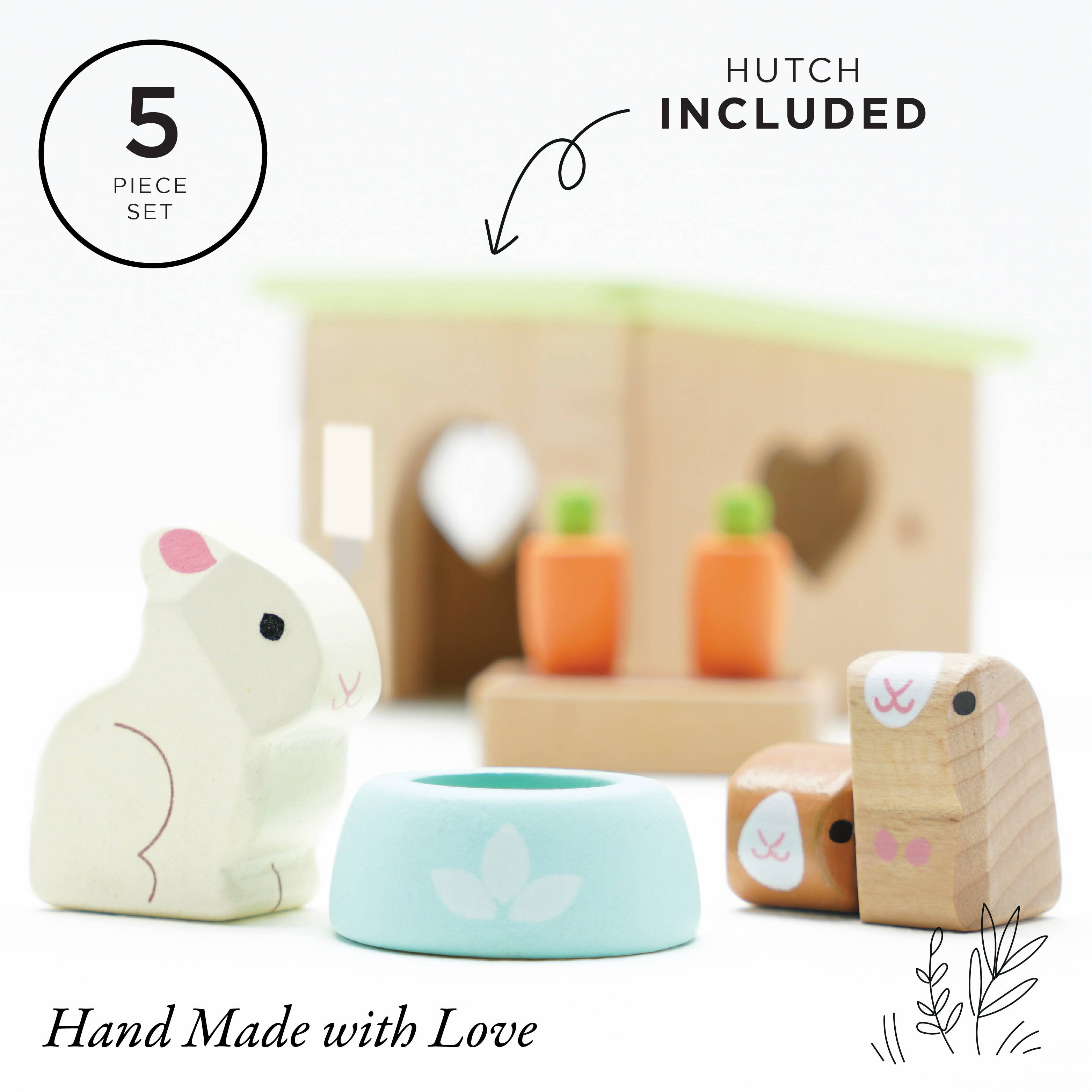 Bunny & Guinea Pet Animal Set