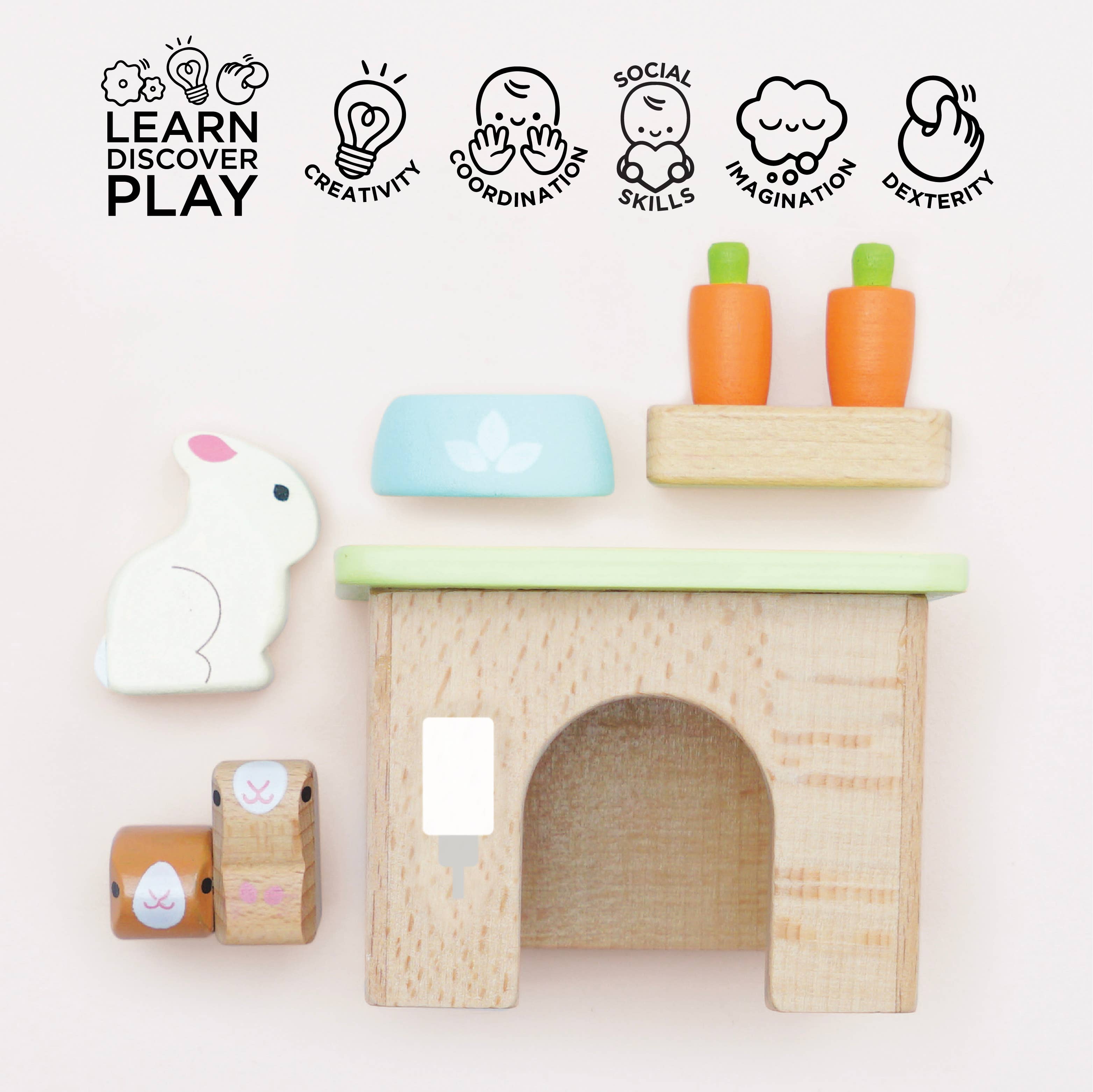 Bunny & Guinea Pet Animal Set