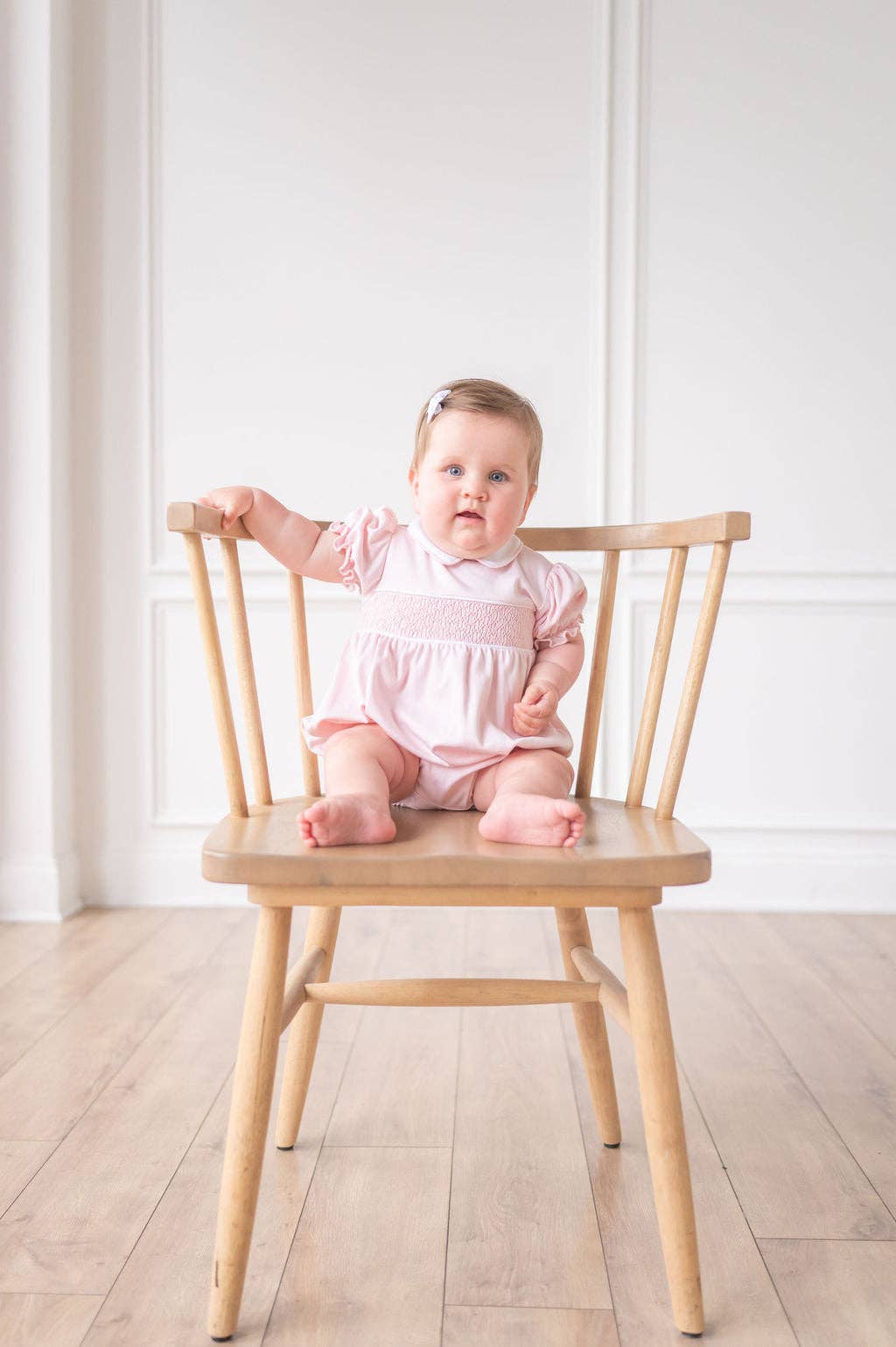 Basic Pink Smocked Bubble