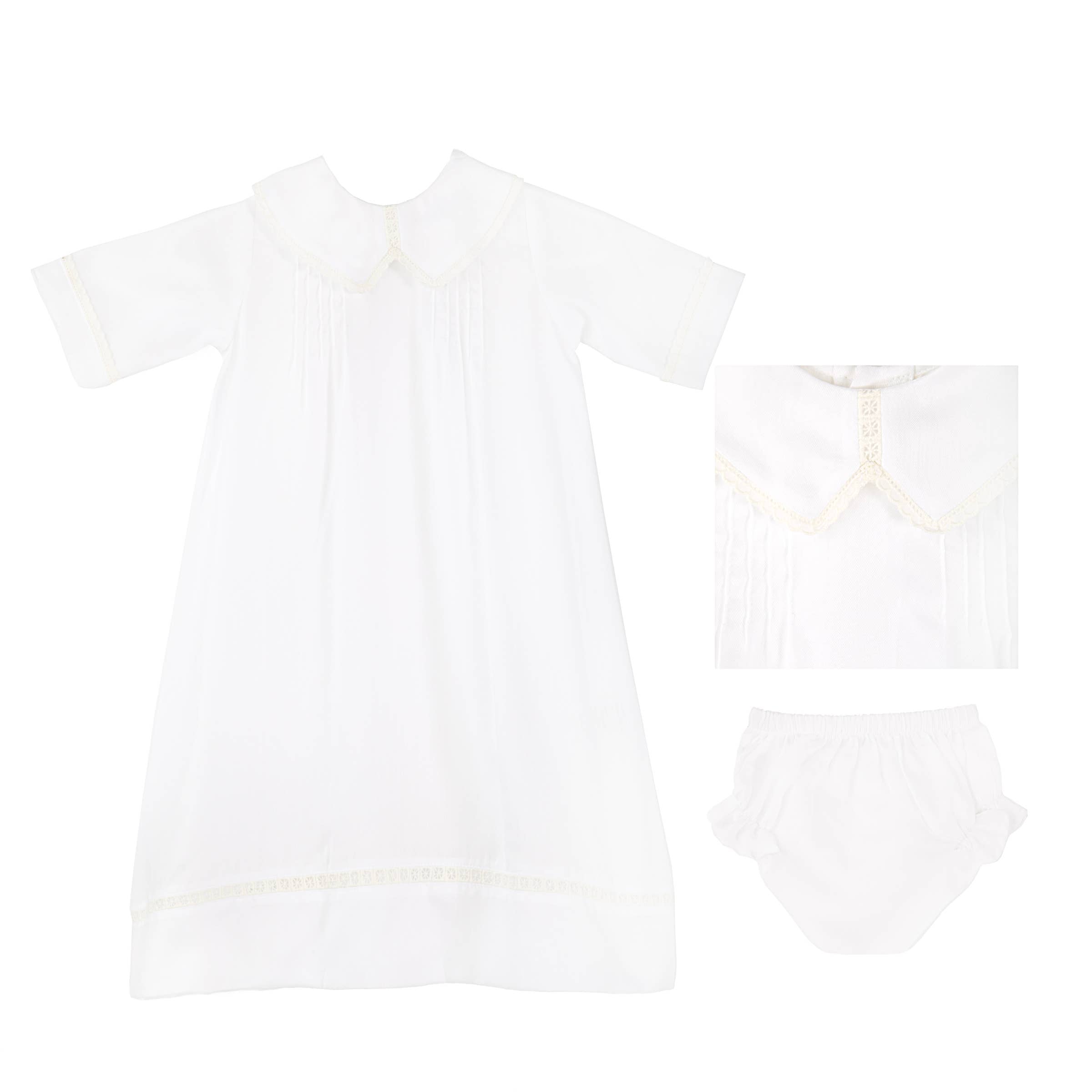 Simple Cotton Daygown - White