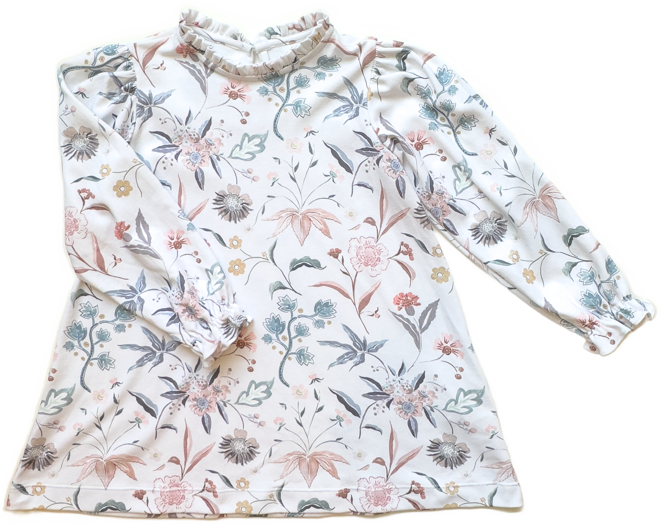 Yorkshire Dress - Field Botanical White