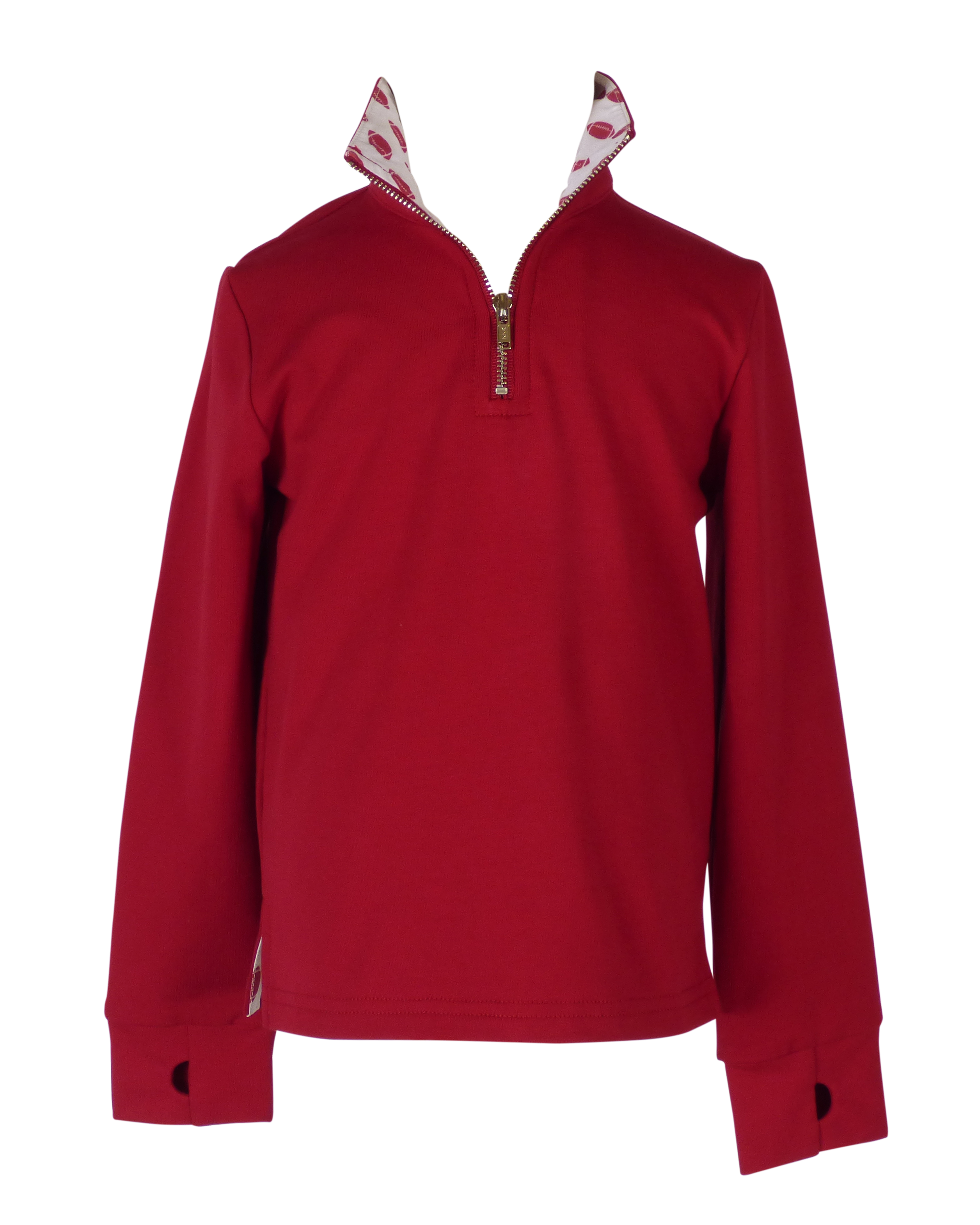 Game Day Quarter Zip - Burgundy