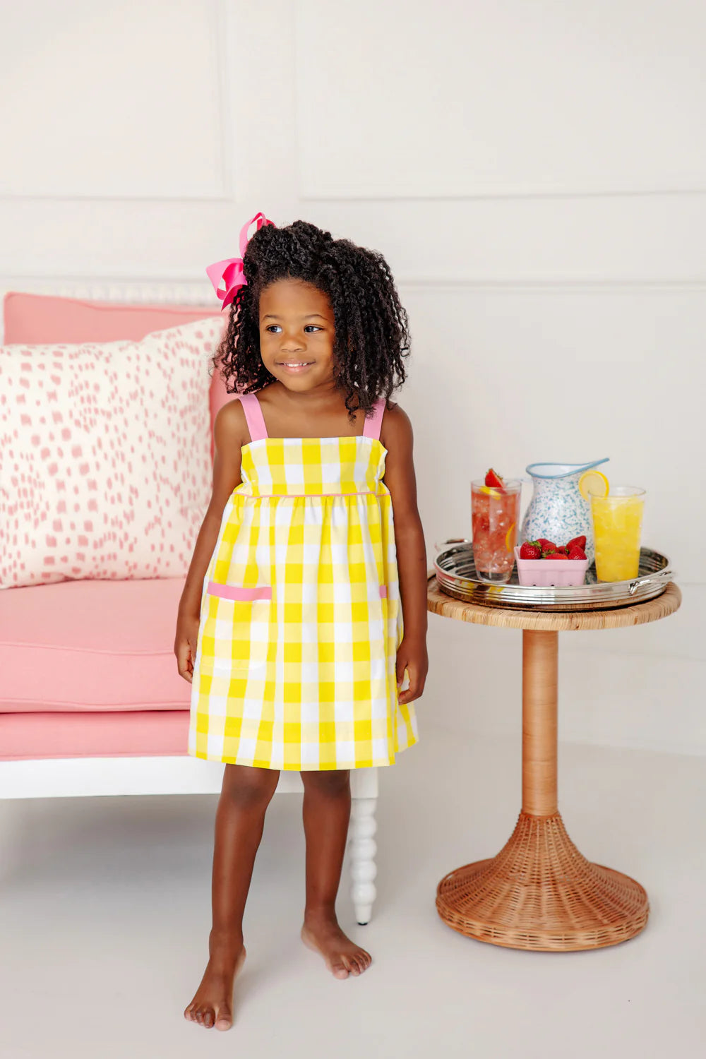 Millie Day Dress - Seaside Sunny Yellow Chattanooga Check