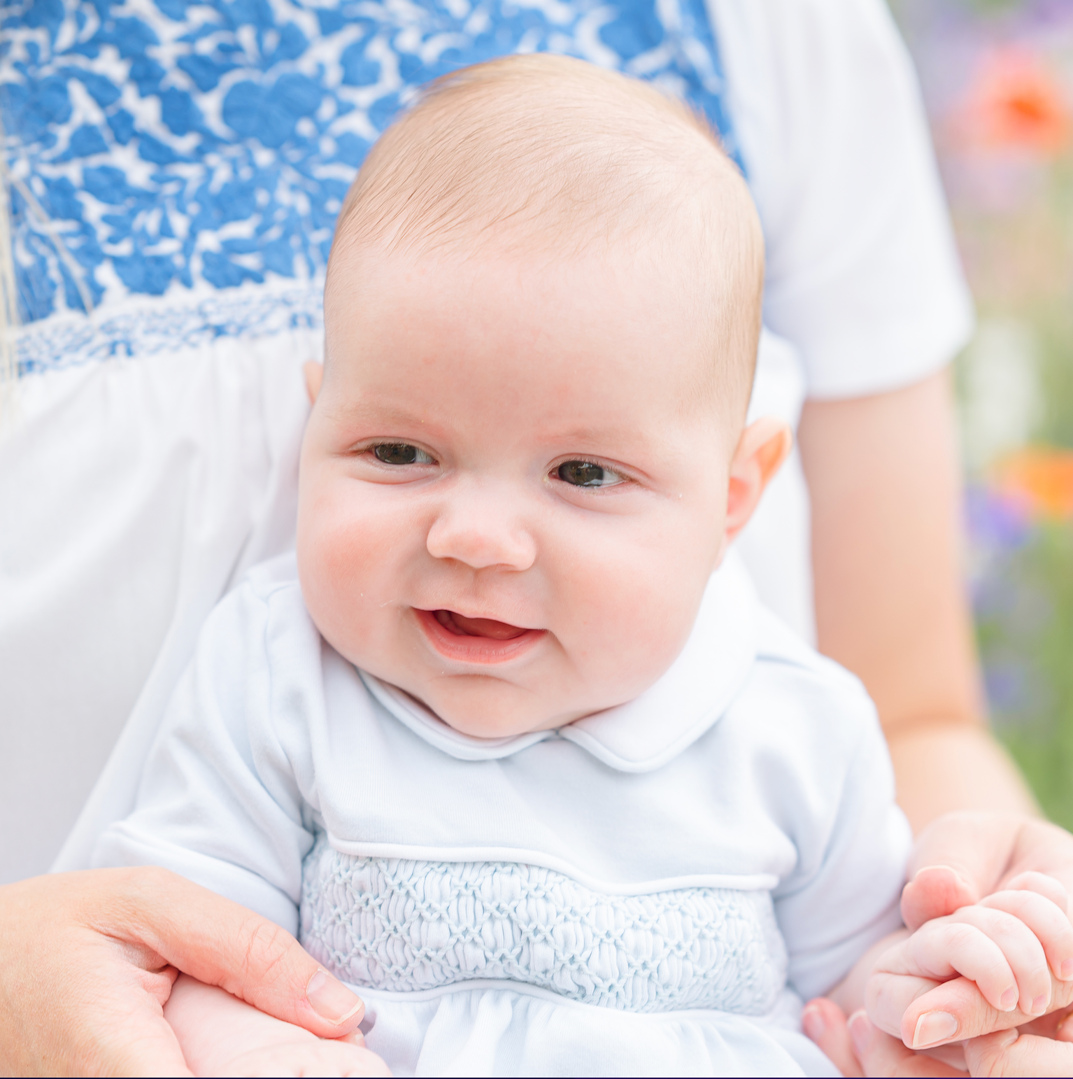 Basic Blue Smocked Bubble