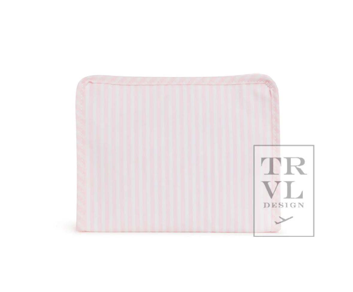 Medium Pouch - Pink Pimlico Stripe