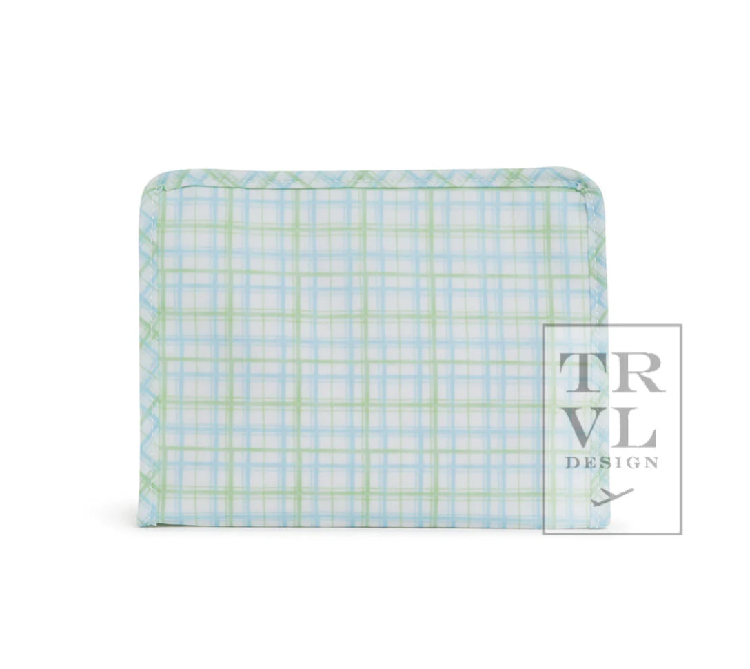 Medium Pouch - Green Classic Plaid