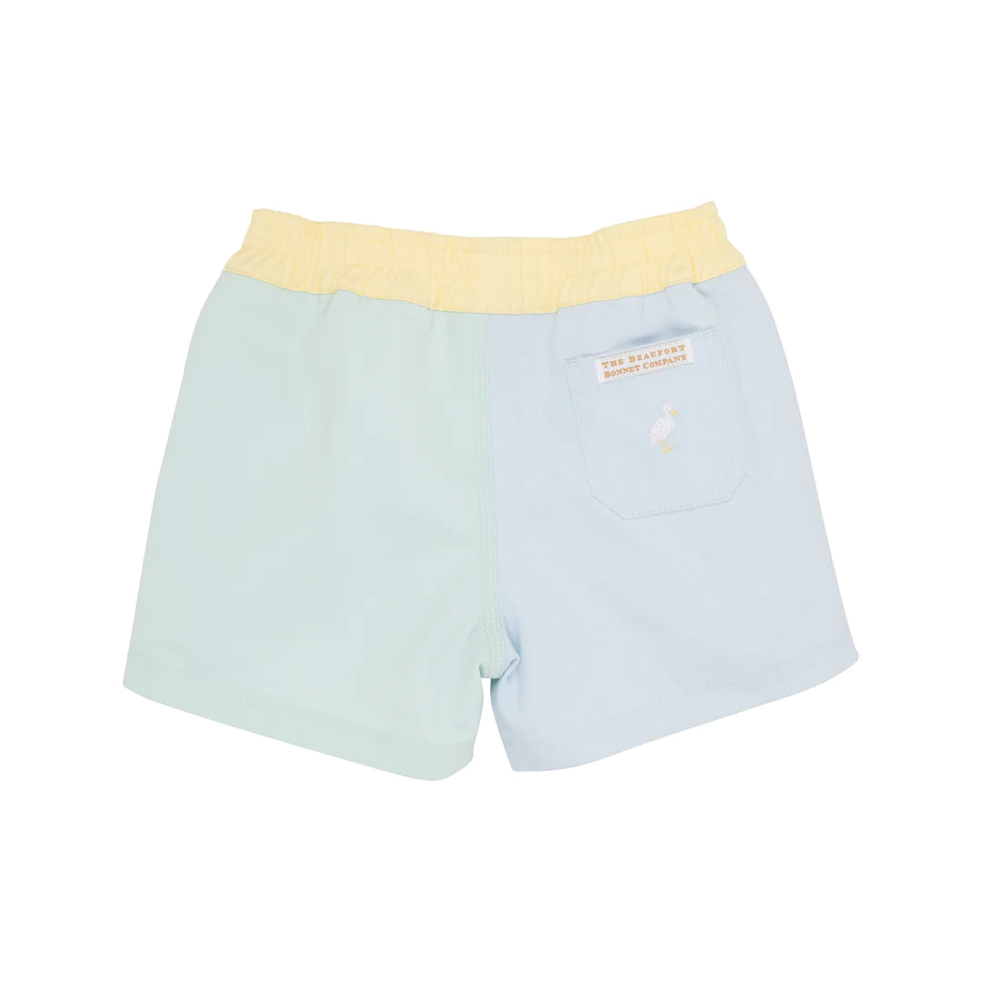 Colorblock Sheffield Shorts - Sea Island Seafoam/Buckhead Blue/Bellport Butter Yellow