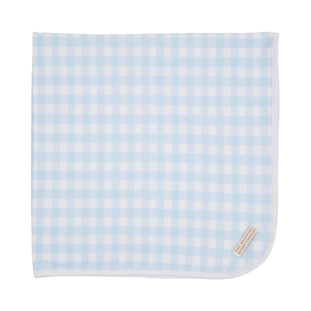 Baby Buggy Blanket - Buckhead Blue Gingham