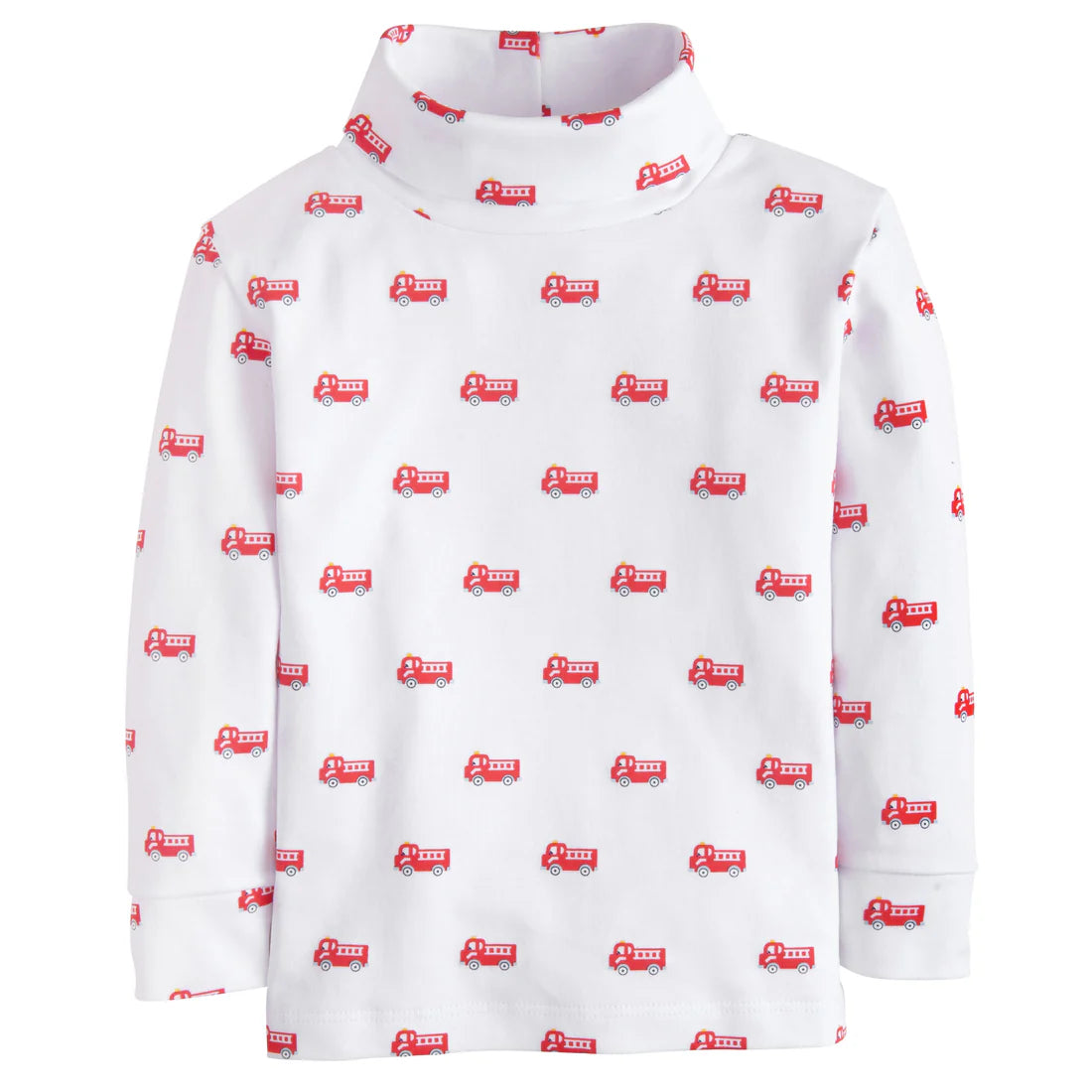 Printed Turtleneck - Firetrucks