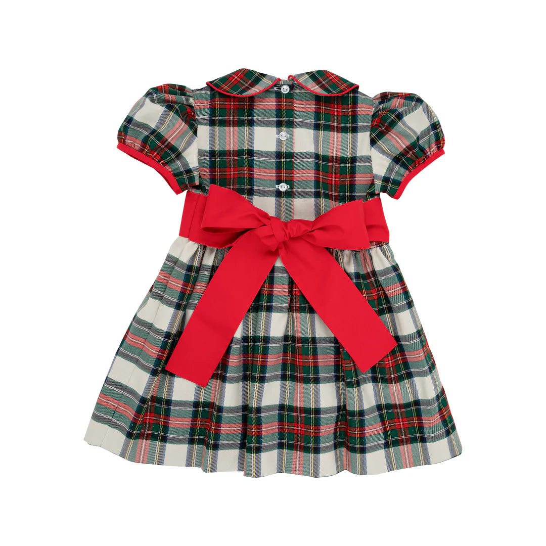 Cindy Lou Sash Dress - Aiken Place Plaid