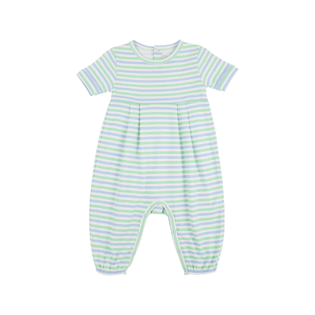 Short Sleeve Bradford Romper - Kennedy Cruise Stripe