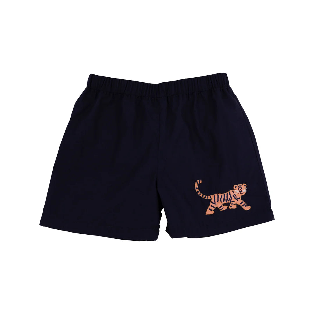 Shelton Shorts - Nantucket Navy/ Tiger Applique