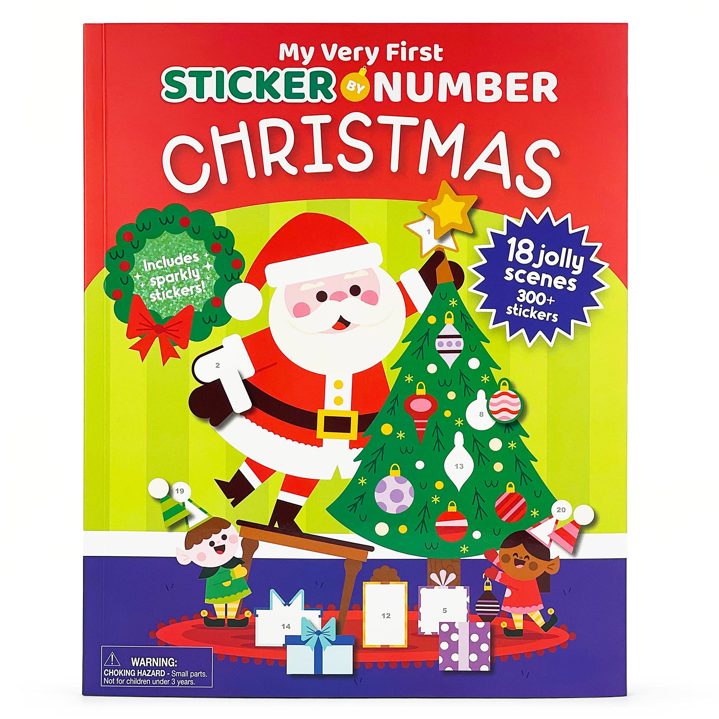 Christmas Sticker by Number Activity Book