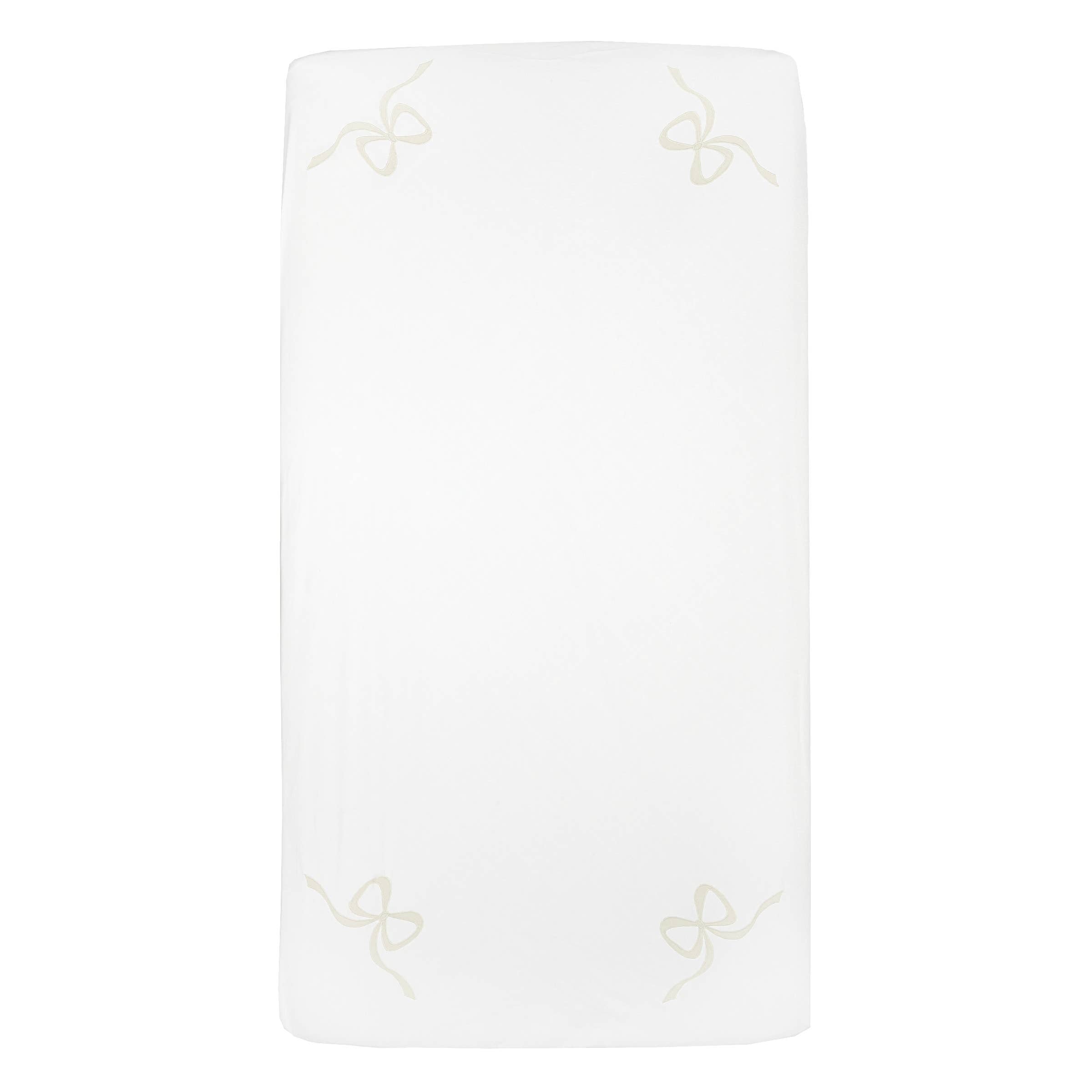 Lucy Fitted Crib Sheet - Ivory