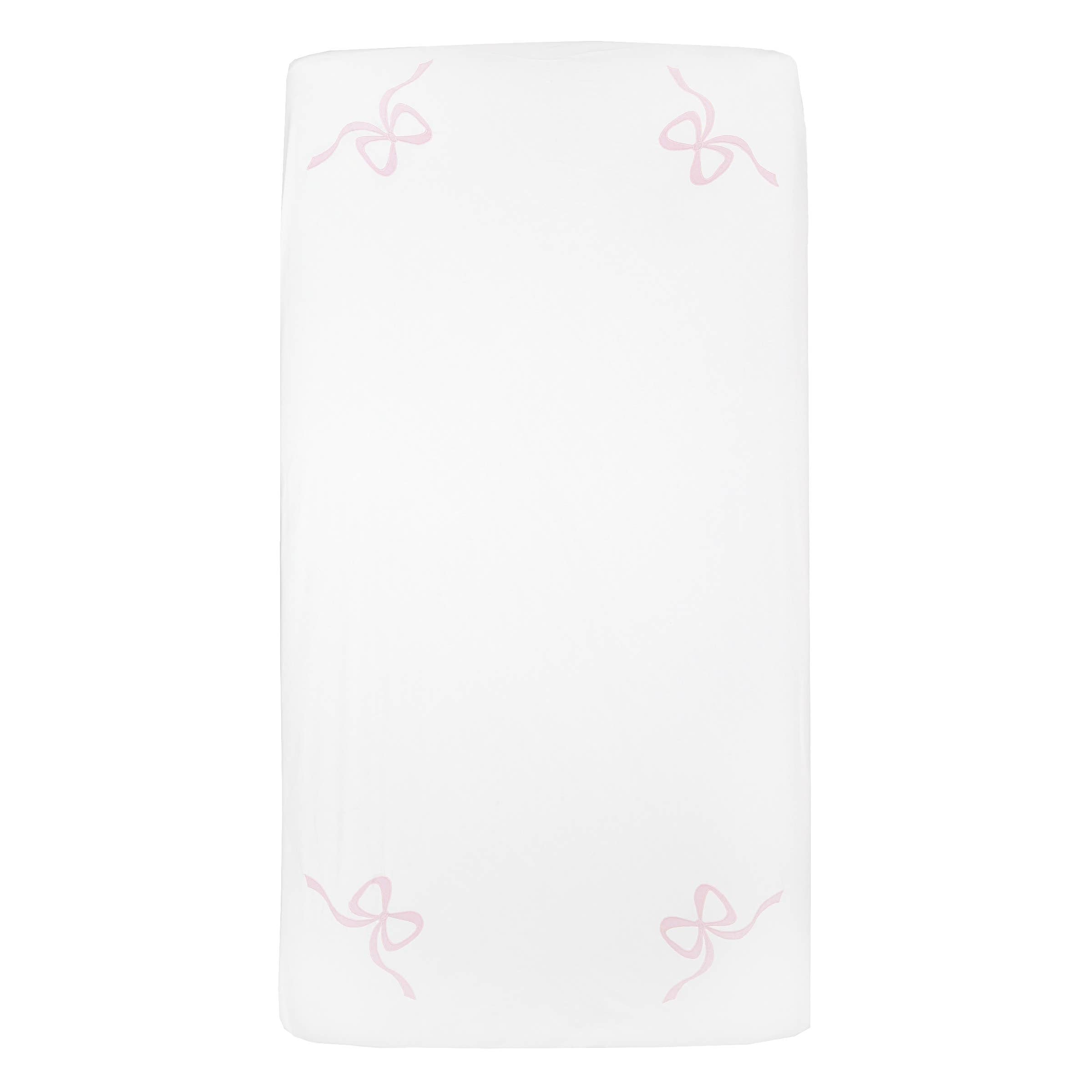 Lucy Fitted Crib Sheet - Pink