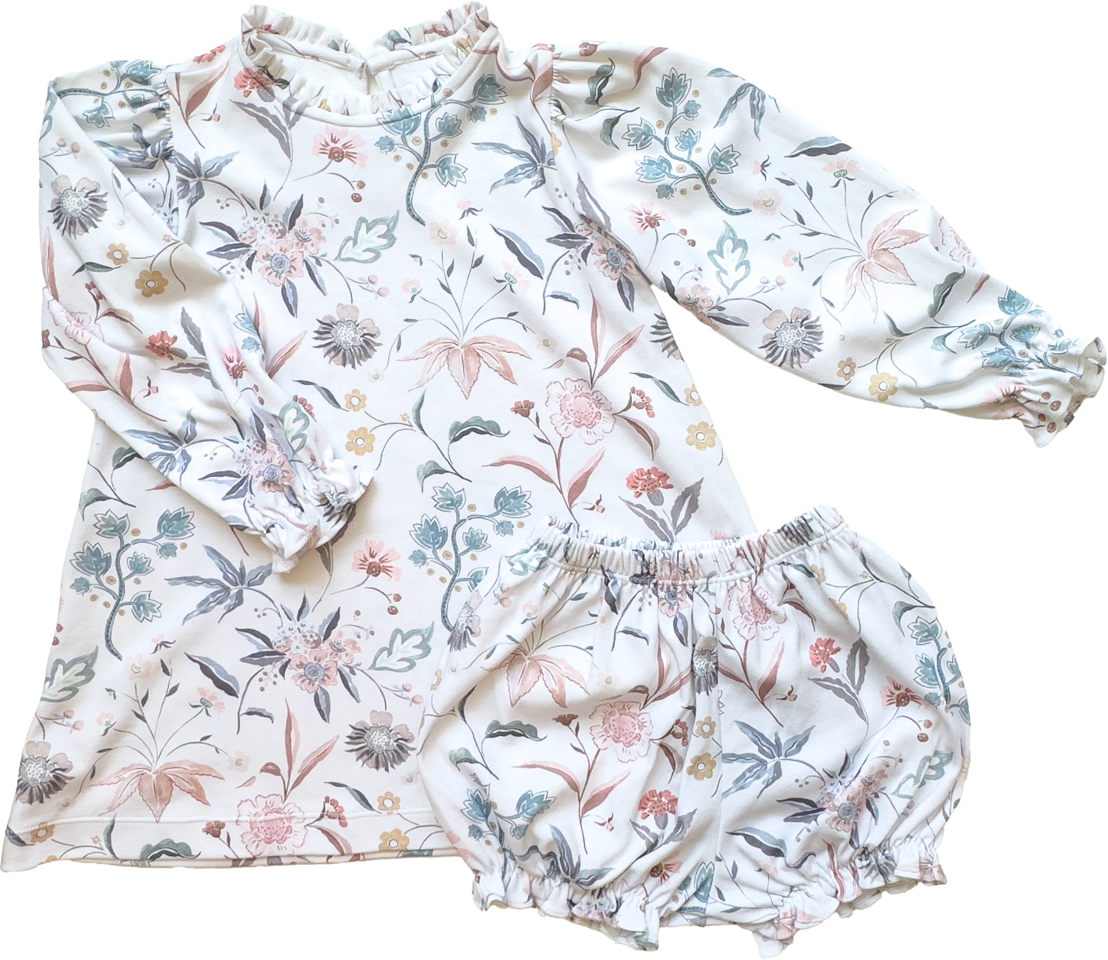 Yorkshire Dress - Field Botanical White