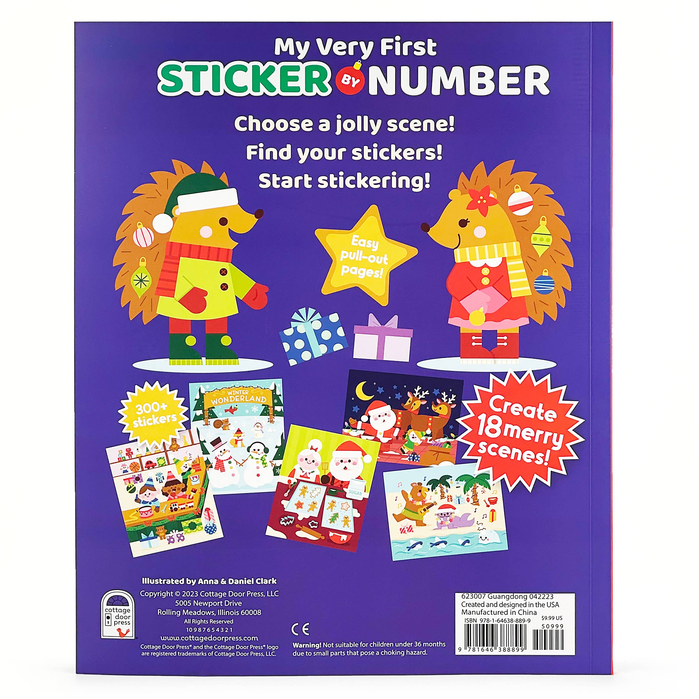 Christmas Sticker by Number Activity Book