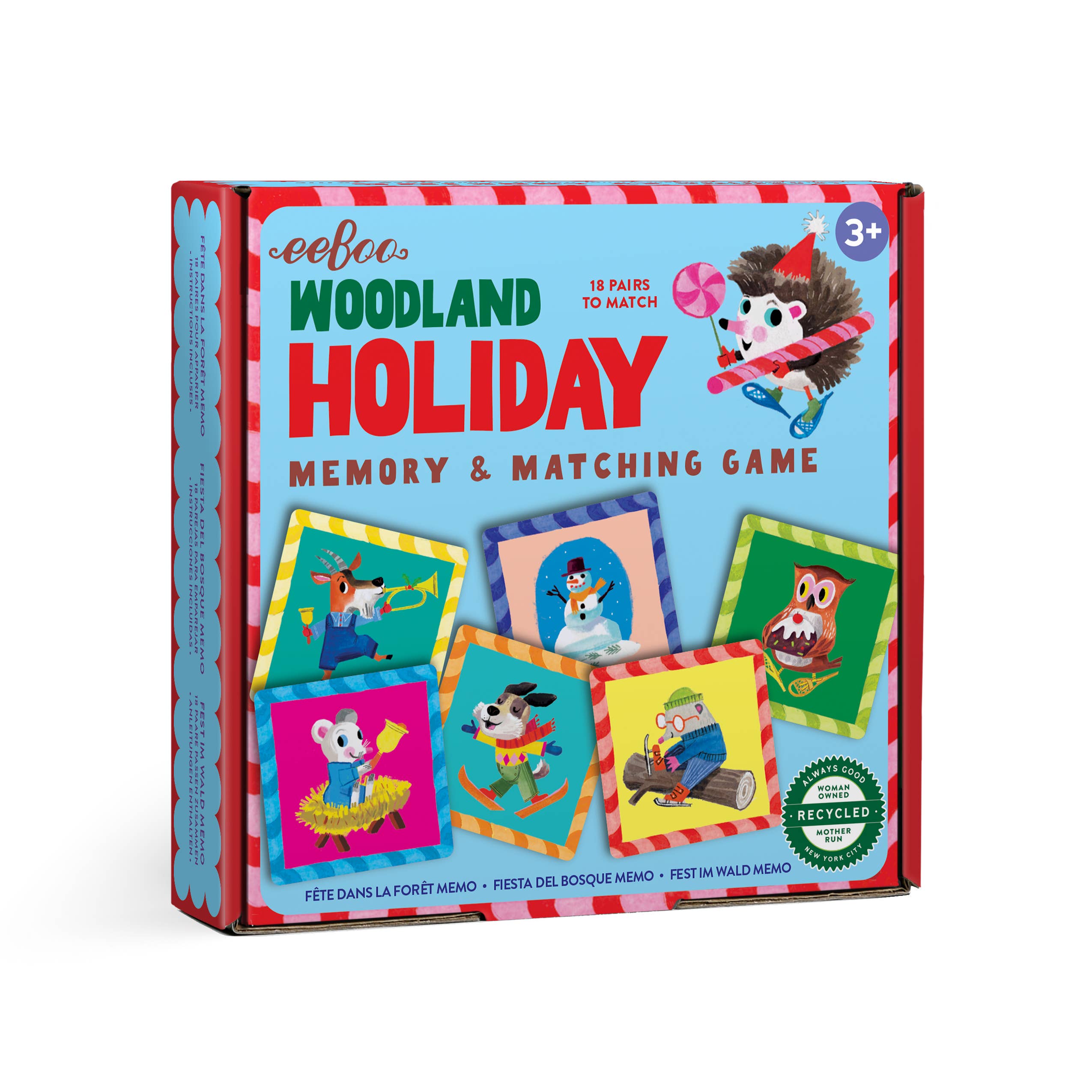 Woodland Holiday Little Square Memory Game